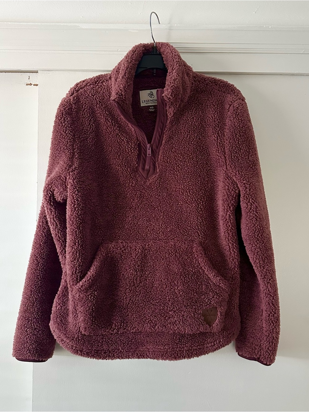 NWOT Legendary Whitetails Burgundy Sherpa Quarter Zip